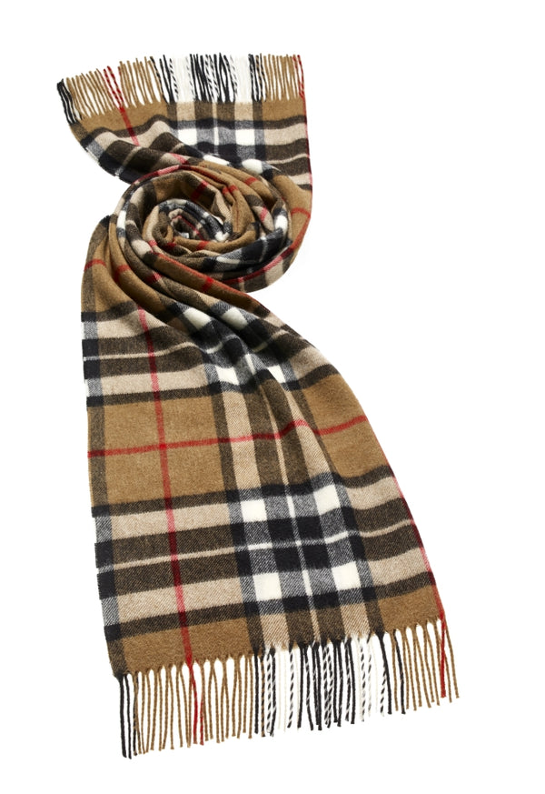Tartan Tan Check Scarf Blanket Scarf Shawl Stole Wrap Tartan