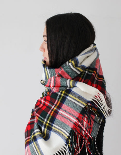 stewart tartan shawl