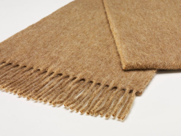 SCARF 190 CM IN CAMEL BEIGE LAMBSWOOL 413839