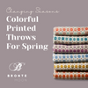 Colorful Printed Throws For Spring