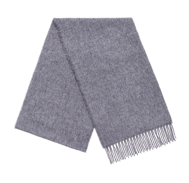 Luxury Plain Gray Scarf