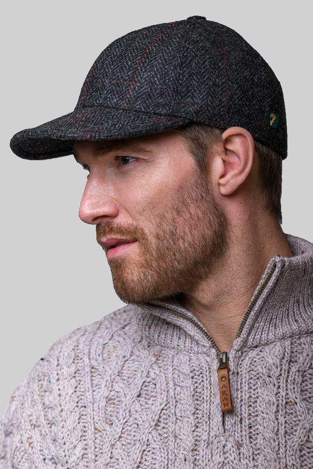 Mens's Baseball Caps  - Made in Ireland - 100% Wool