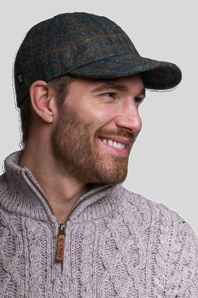 Mens's Baseball Caps  - Made in Ireland - 100% Wool
