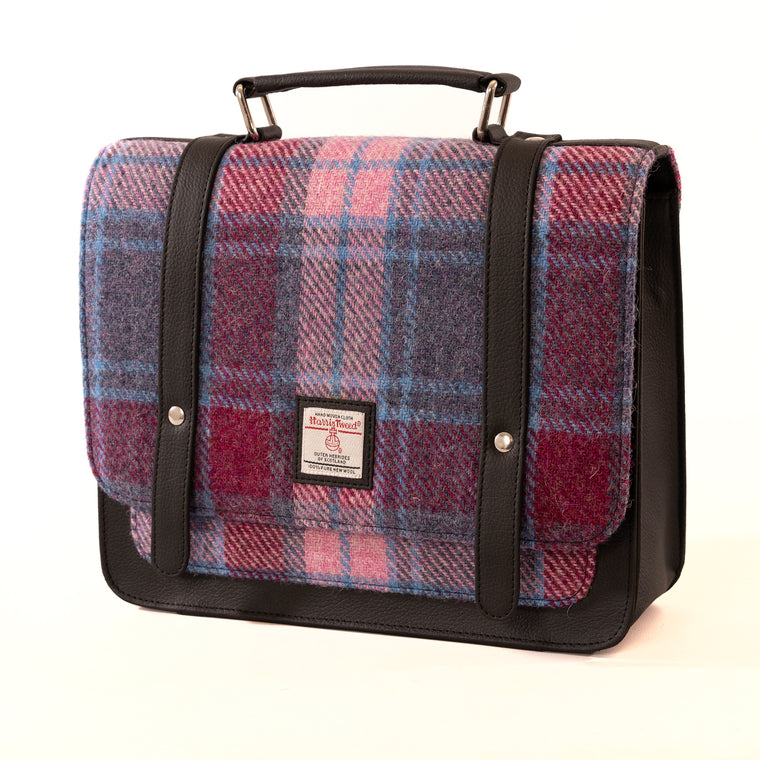 Harris Tweed - Messenger Bag - Pastel Pink