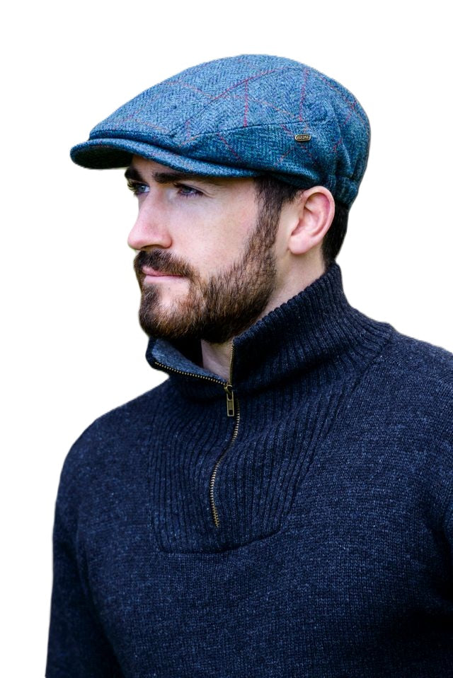 Men's Flat Caps, Tweed Flat Caps Made in Ireland, Kerry Cap,  Bronte Moon