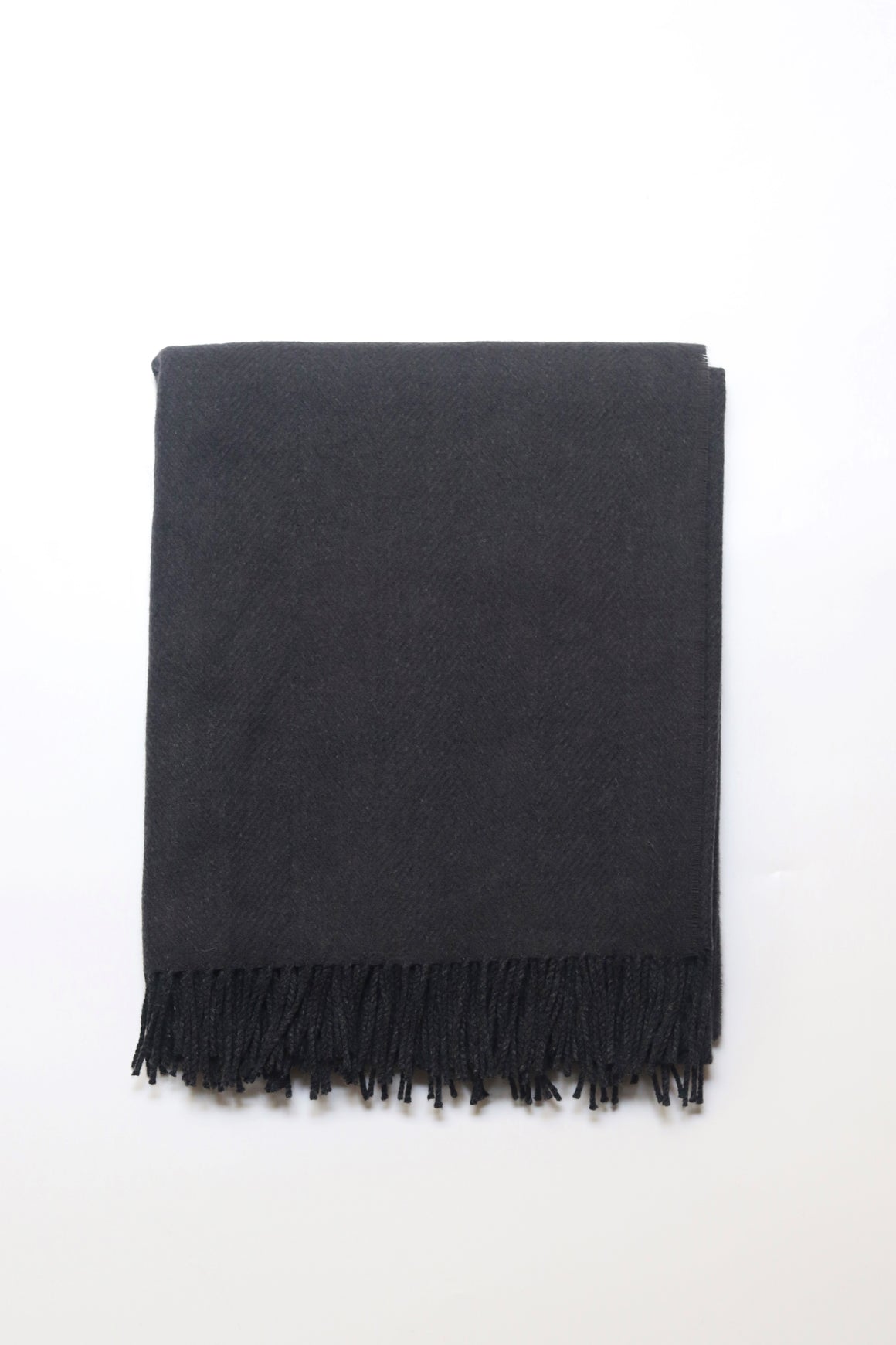 Remony Herringbone Slate / Charcoal, Merino Lambswool, Made in Scotland