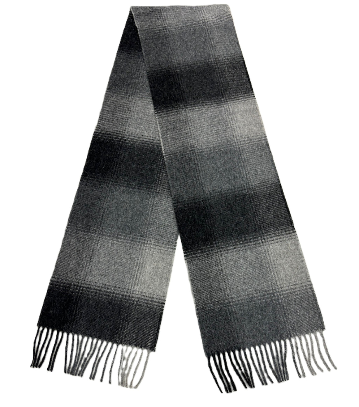Thorne Gray/Charcoal Scarf, Merino Lambswool, Made in England
