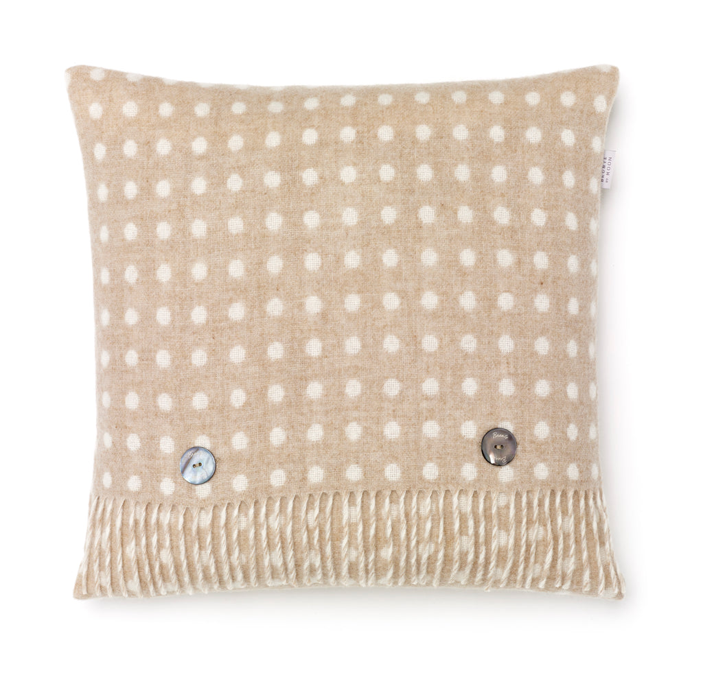 Merino Lambswool - Pillow - Beige Spot