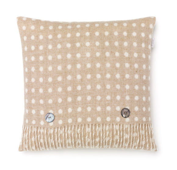 Merino Lambswool - Pillow - Beige Spot