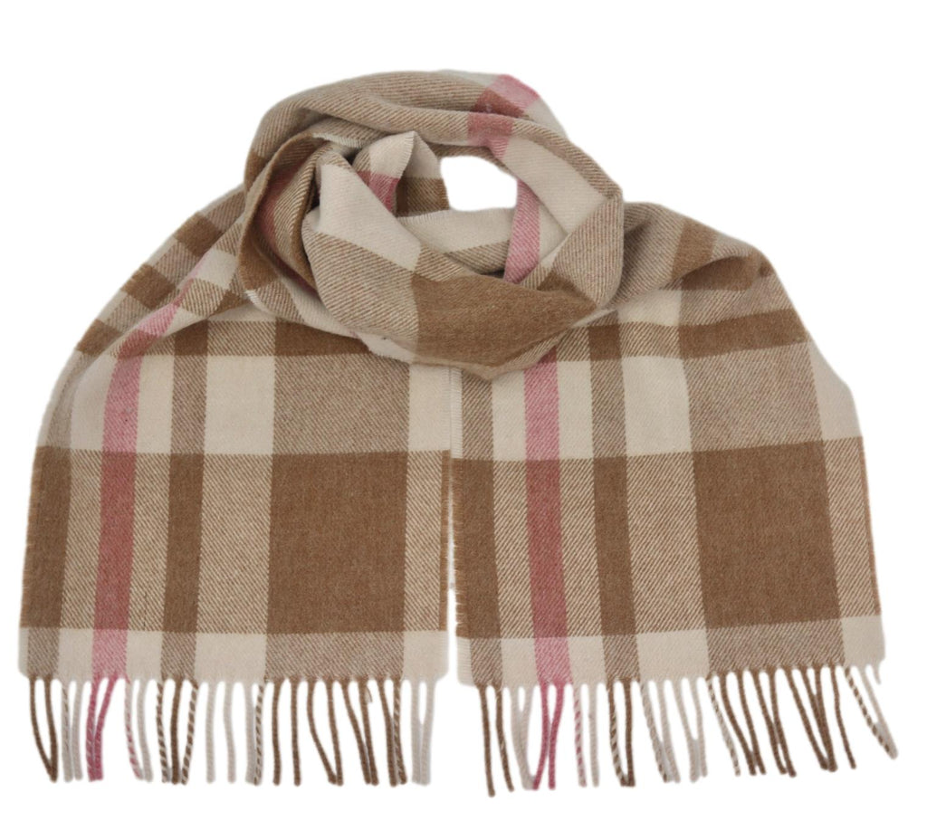 Remony Merino Lambswool Scarf - Stroma Camel - Made in Scotland