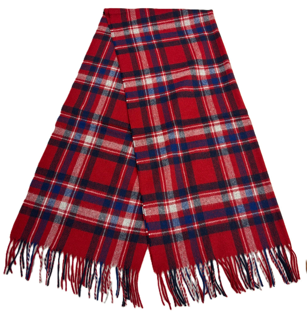 Wrap - Stole - Shawl - Check Allerton Red