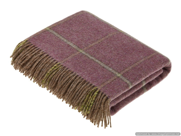 Shetland Quality - Pure New Wool - Kingham - Heather Throw/Blanket