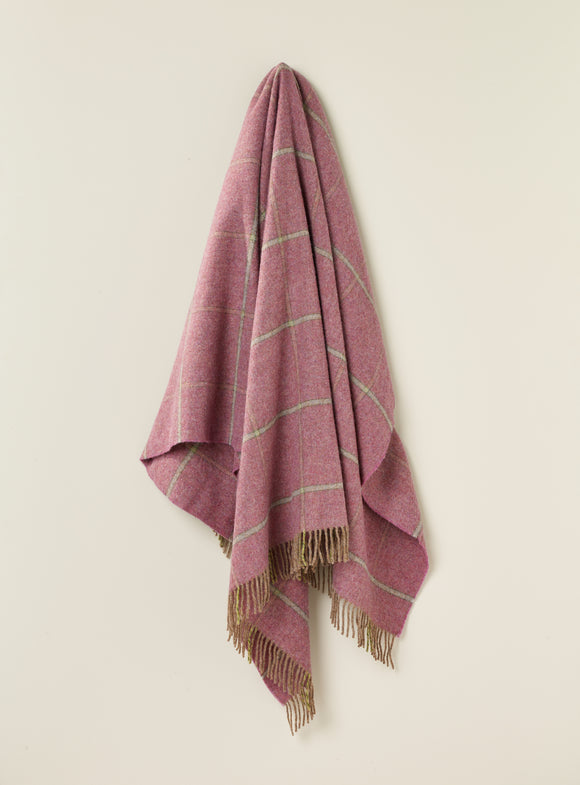 Shetland Quality - Pure New Wool - Kingham - Heather Throw/Blanket