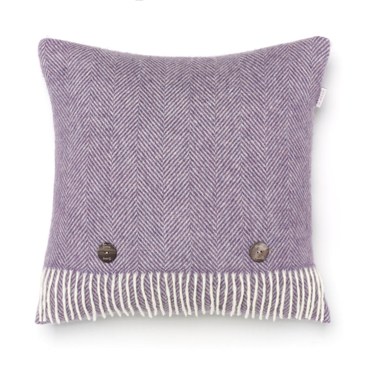 Merino Lambswool Herringbone Clover Pillow