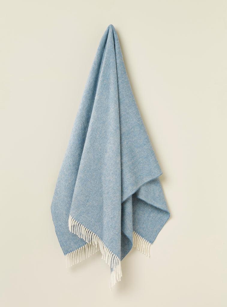 Herringbone Throw/Picnic Blankets - 100% British Wool - Made in England