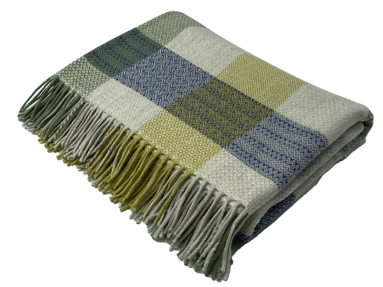 Patchwork Pasture - Merino Lambswool Throws - Made in Scotland