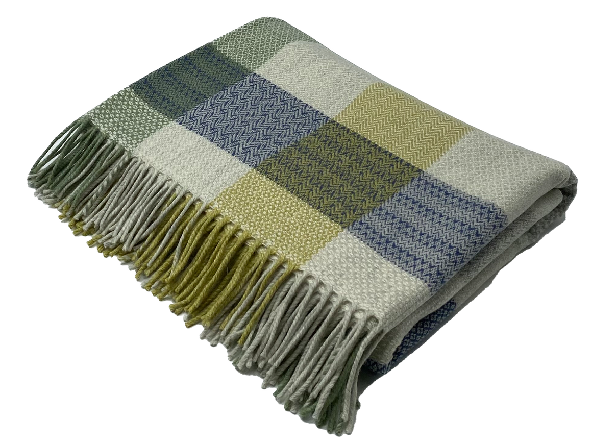 Patchwork Pasture - Merino Lambswool Throws - Made in Scotland