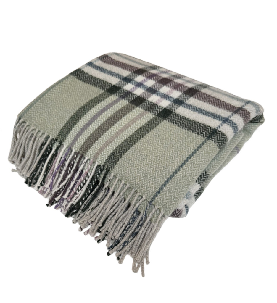 Moraig Jade - Merino Lambswool Throws - Made in Scotland