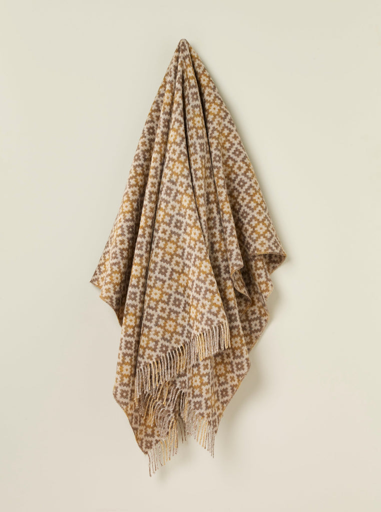 Dartmouth Gold - Shetland Quality Throw - Made in England