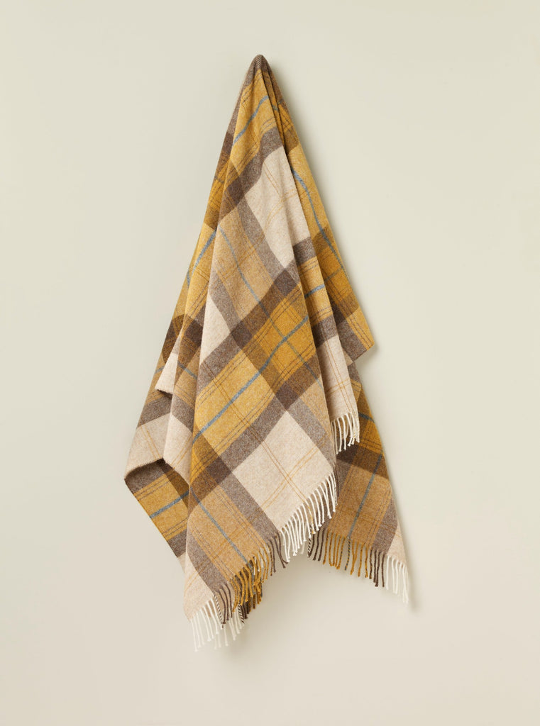 Skye Gold - Shetland Quality Throw - Made in England