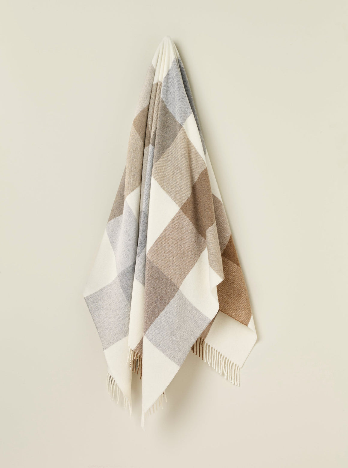 Block Islay Natural - Merino Lambswool Throw - Made in England