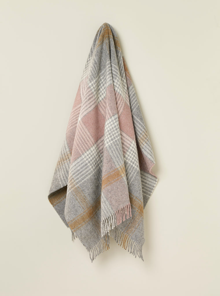 Classic Check Collection - 100% British Wool Throw - Made in England