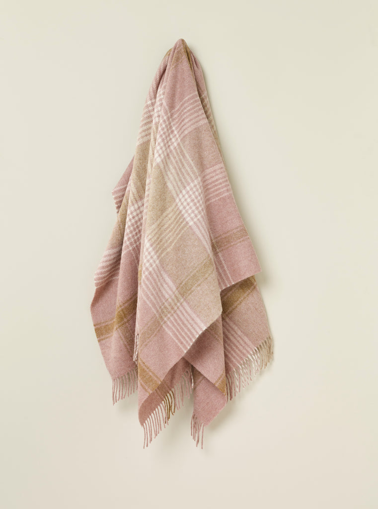 Classic Check Collection - 100% British Wool Throw - Made in England