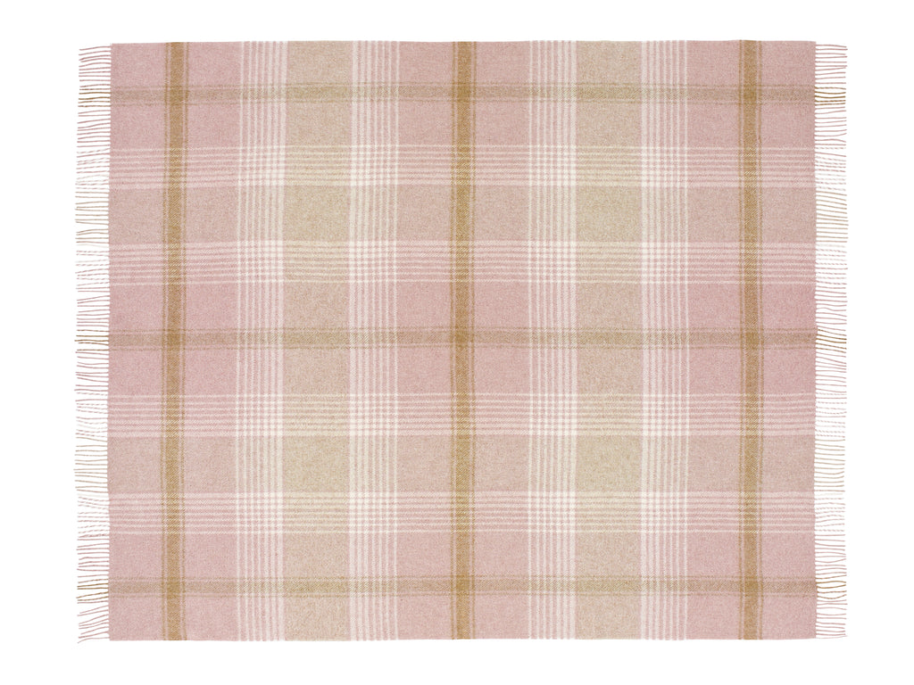 Classic Check Collection - 100% British Wool Throw - Made in England