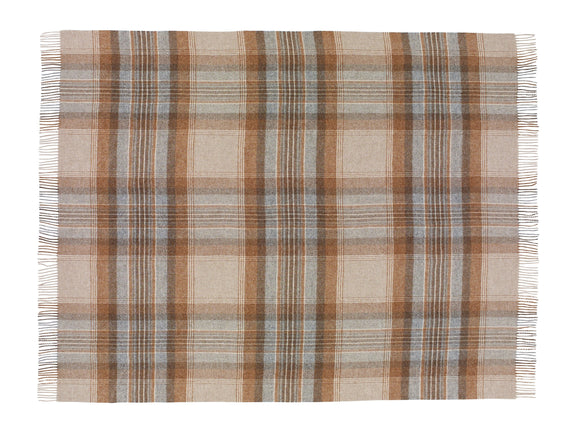 Kintyre Natural - Shetland Quality Throw - Made in England