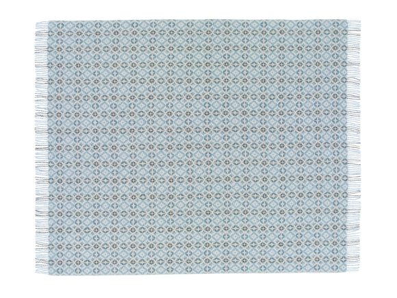 Dartmouth Blue - Shetland Quality Throw - Made in England