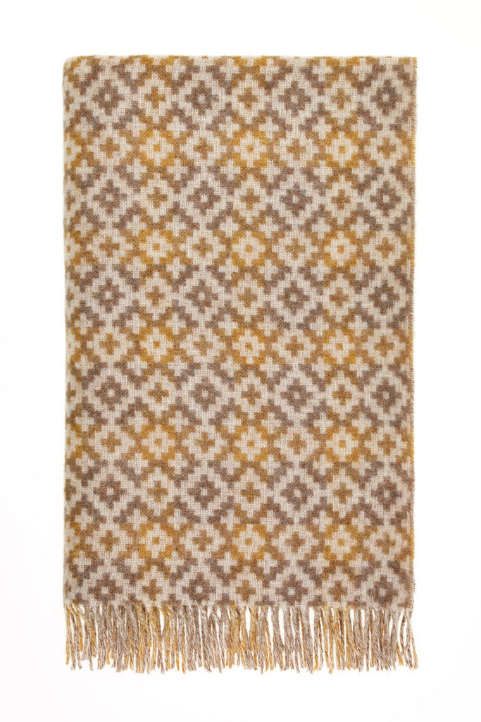 Dartmouth Gold - Shetland Quality Throw - Made in England