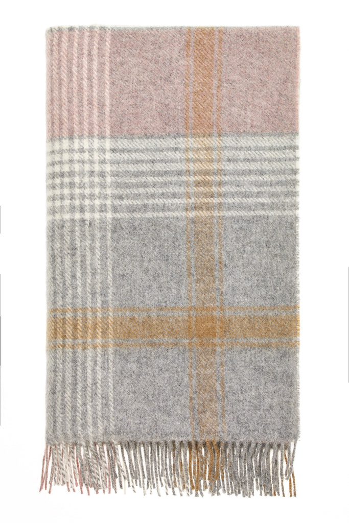 Classic Check Collection - 100% British Wool Throw - Made in England