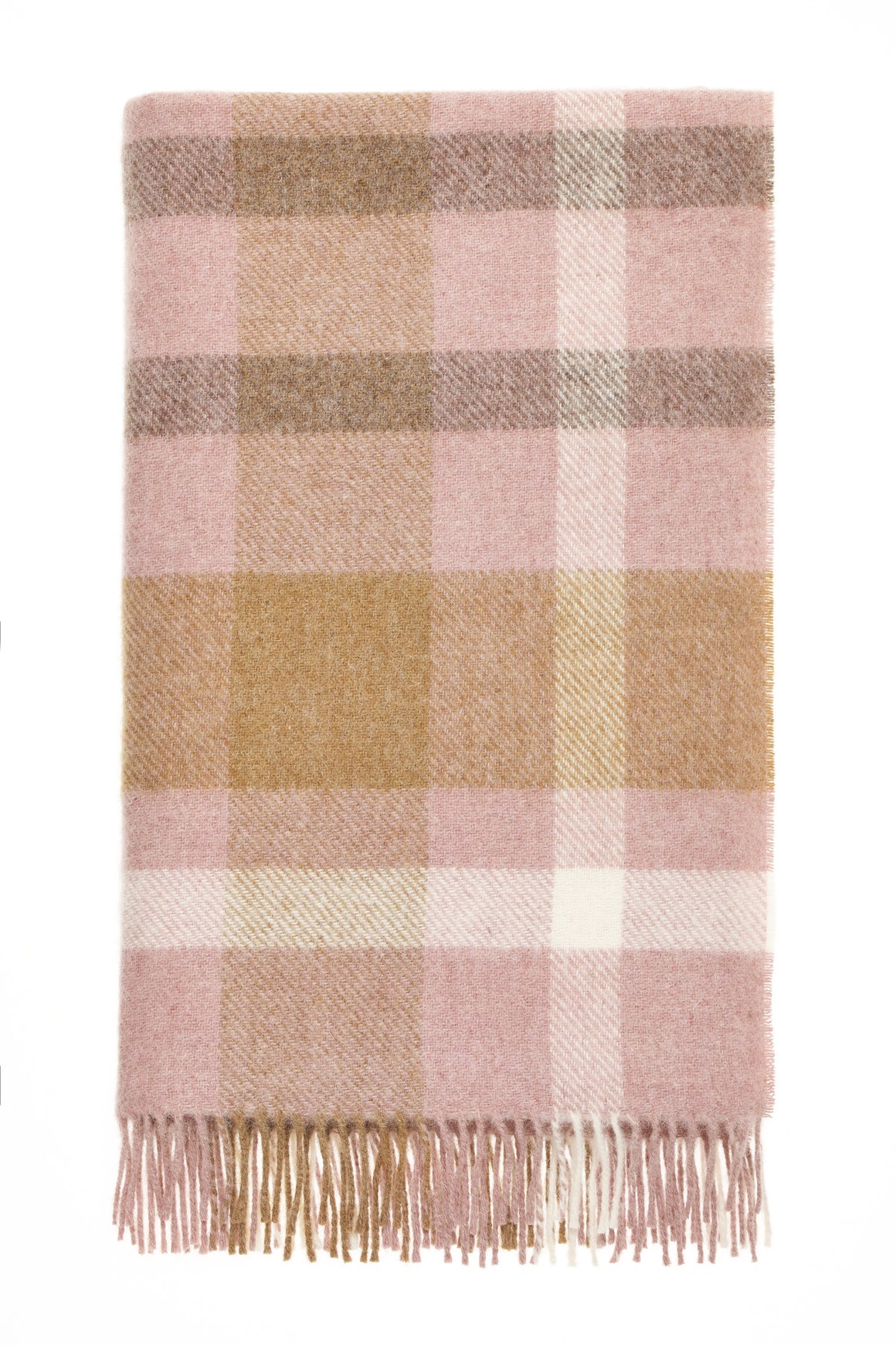 Contemporary Check Collection - 100% British Wool Throw - Made in England