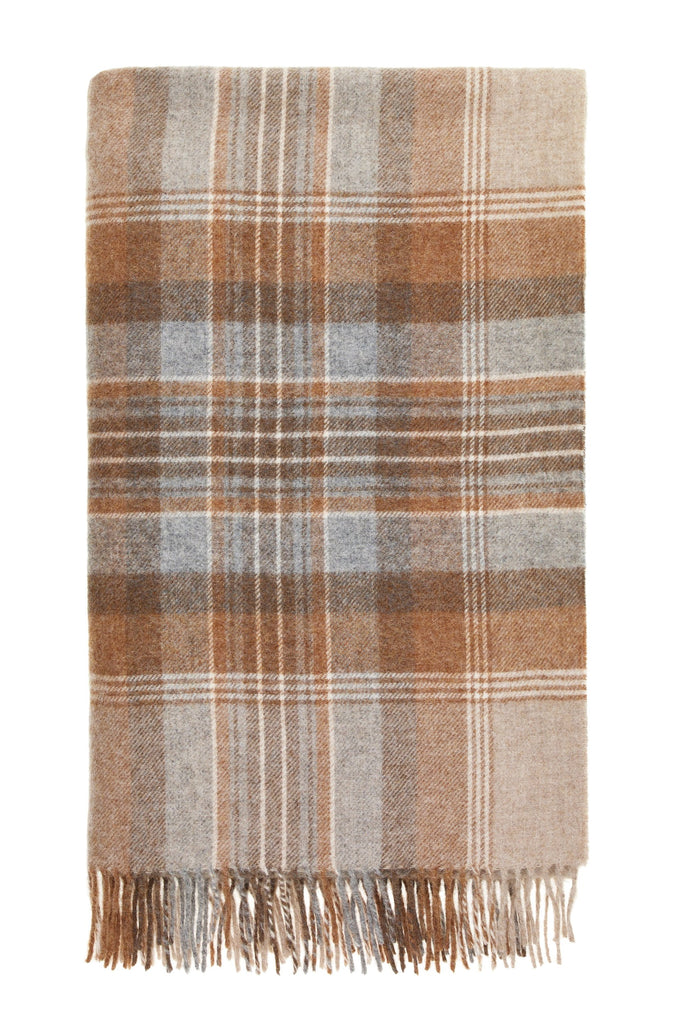 Kintyre Natural - Shetland Quality Throw - Made in England