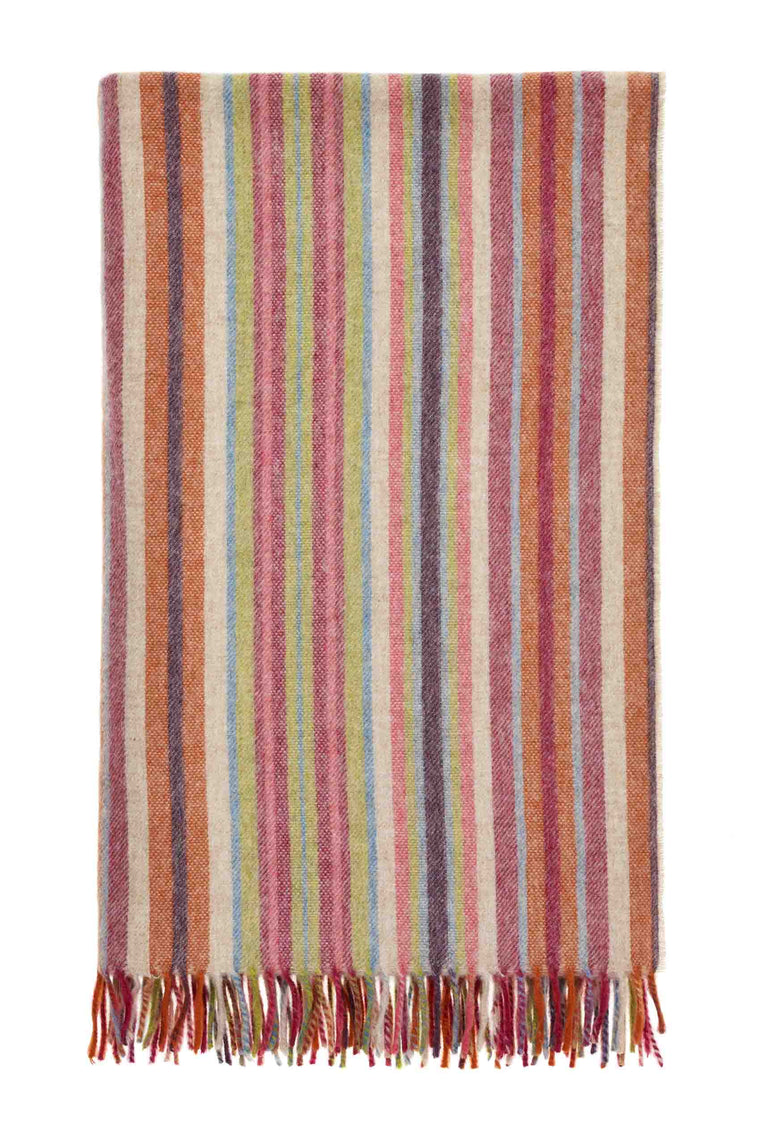 Santa Cruz Multi-Merino Lambswool Throw-Made in England