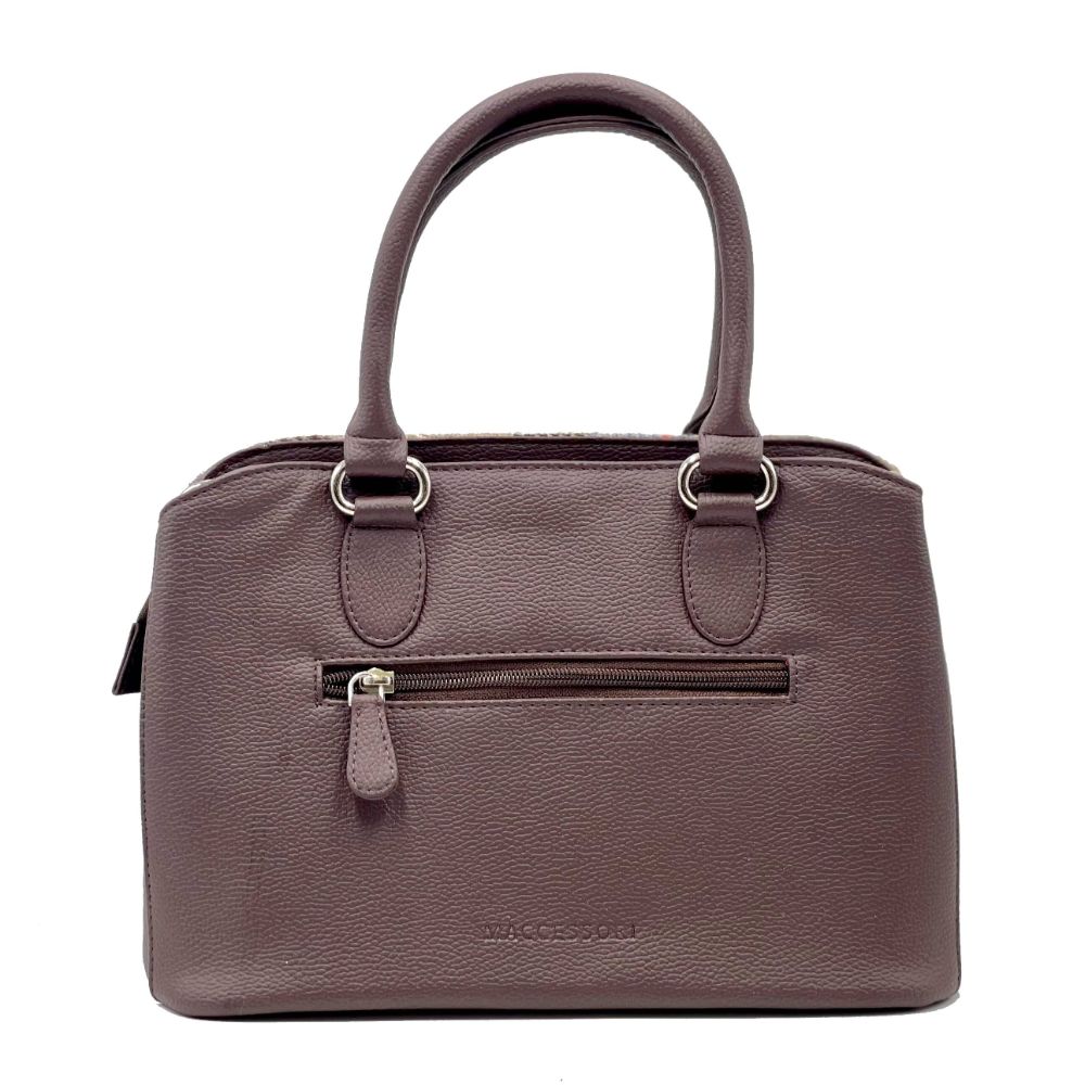 Harris Tweed - Handbag - Top Handle Bag - Blue/Brown Check