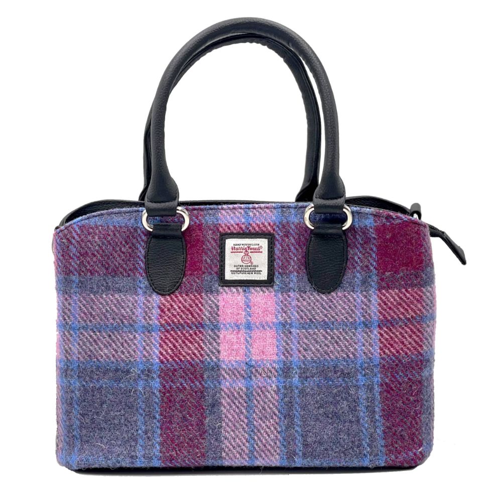 Harris Tweed - Handbag - Top Handle Bag - Pastel Pink