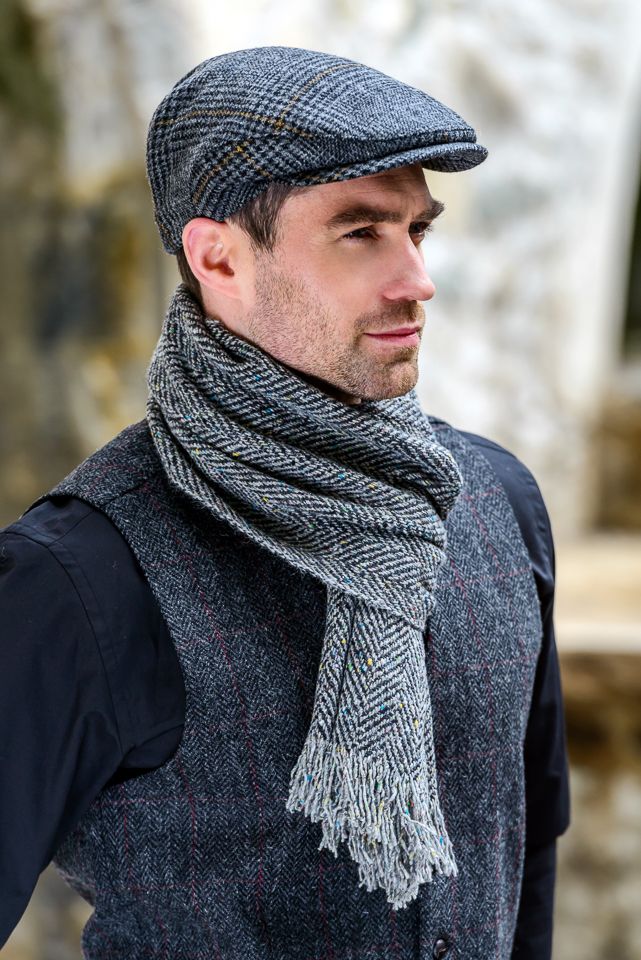 Trinity Tweed Flat Caps, Collection A, Made in Ireland, Unisex