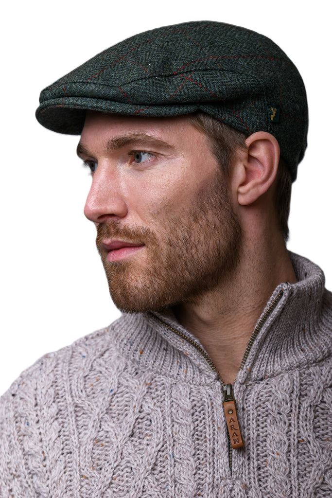 Irish Trinity Tweed Flat Caps, Made in Ireland, Unisex