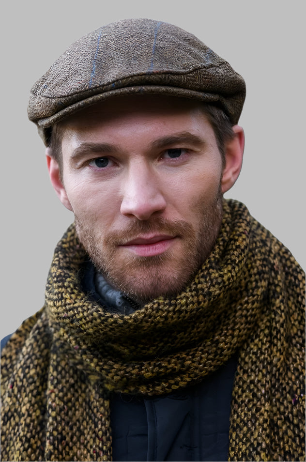 Trinity Tweed Flat Caps, Collection A, Made in Ireland, Unisex