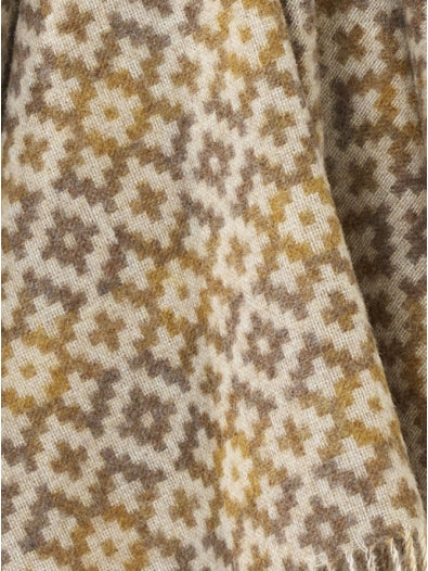 Dartmouth Gold - Shetland Quality Throw - Made in England