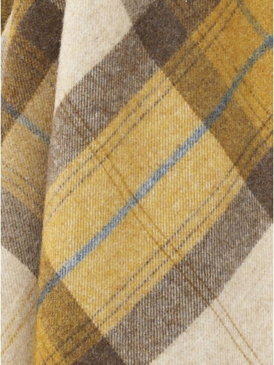 Skye Gold - Shetland Quality Throw - Made in England