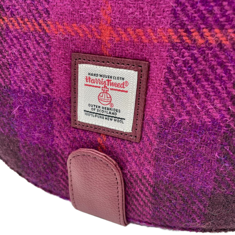 Harris Tweed - Small Cross Body Bag - Purple Check