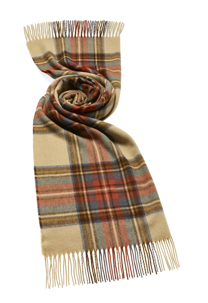Blanket Scarf Shawl Stole Wrap Tartan Antique Dress Stewart