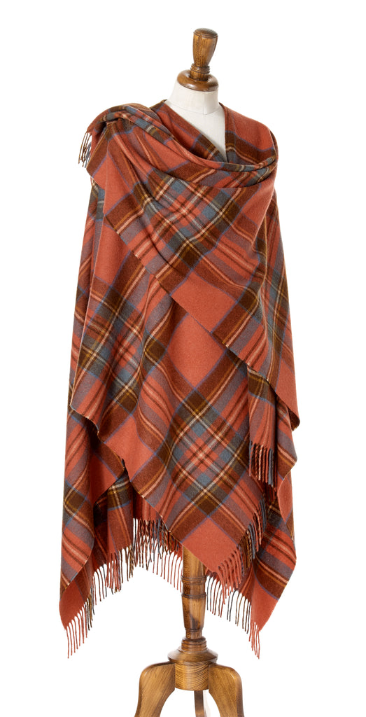 Bronte Ruana Bronte by Moon Full Size Ruana - Merino Lambswool - Tartan Antique Roy