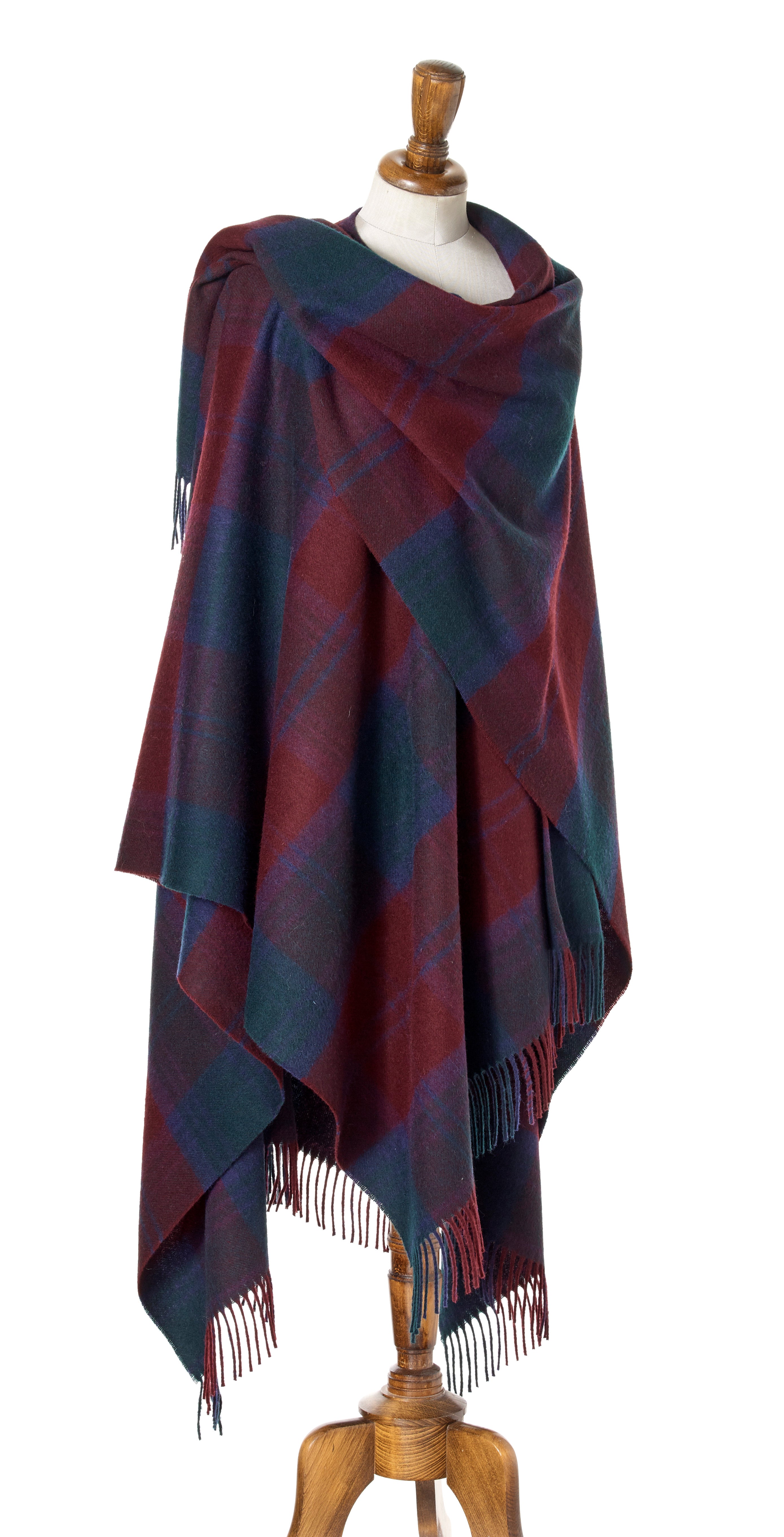 Bronte Ruana Bronte by Moon Full Size Ruana - Merino Lambswool - Tartan Lindsay