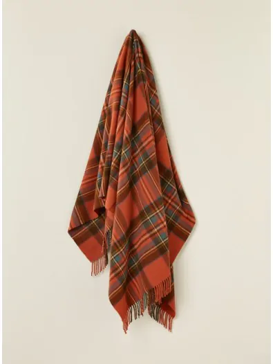 Couverture Ecossaise en tartan Heather Isle 100% laine fabriqué en Couverture Ecossaise en tartan Heather Isle 100% laine fabriqué en