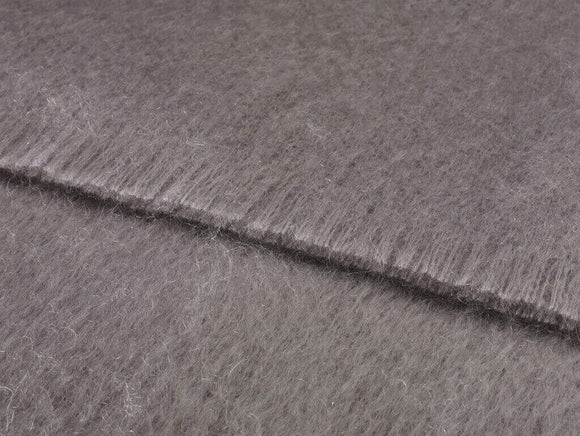Luxury Mohair Slate Gray Pillow