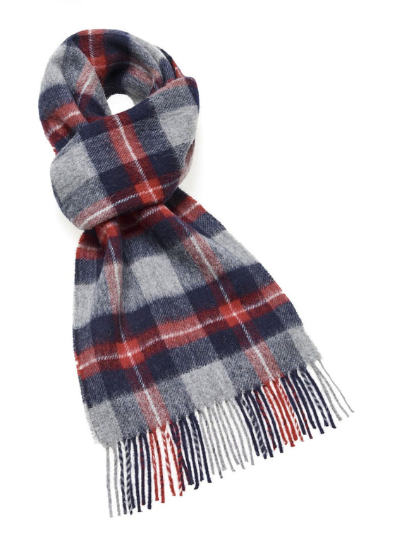 Thorney Gray Scarf - Merino Lambswool - Made in England