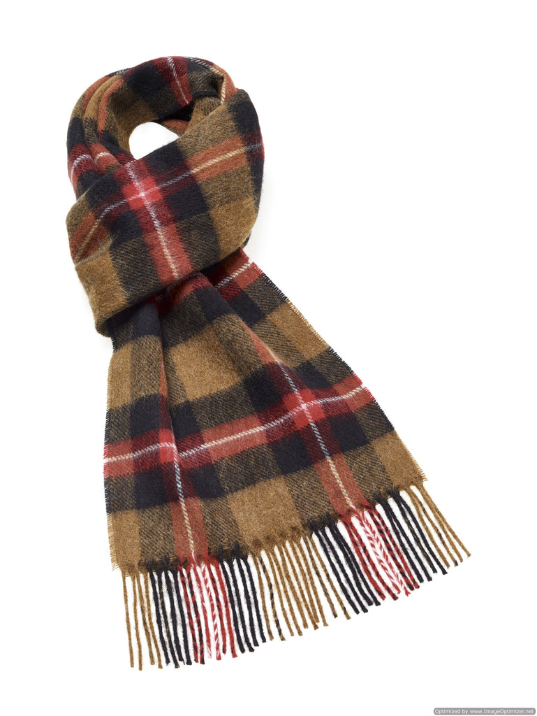 Thorney Camel Scarf - Merino Lambswool - Made in England